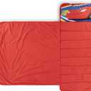 Jay Franco Kids Nap Mat with Embedded Pillow & Blanket Soft 46"x20" Microfiber Sleeping Bag with Name Tag & Handle