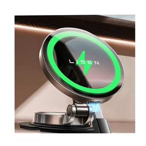 LISEN Magsafe Car Mount Charger, 15W Fast Charging Magnetic Wireless Car Charger [Mini & Fast Charging], 2025 Ultra Magnetic Car Phone Holder Dashboard Gifts for iPhone 17 Pro Max Air 16 15 14,Samsung