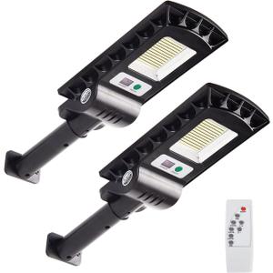 Solar Lights Outdoor, 60W LEDs Solar Powered Motion Sensor Light, Security Waterproof Solar Flood Light for Yard, Fence, Garden, Patio, Front Door, Shed, Deck, Path. 2 Pack