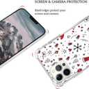 Ricin Relun Cute Christmas Pattern Phone Case for iPhone 16 Pro Max, Christmas Tree Snowflake Cover for Girls Boys Women Men for iPhone 16 Pro Max, Unique Trendy TPU Bumper Cover Case