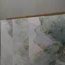 3Pcs Framed Sage Green Gold Canvas Wall Art Abstrac Marble Pictures Elegant Modern Living Room Posters Print Paintings Wall Decor Artwork for Bedroom Bathroom Office Home Decoration 16x24in (24L" x 16W")