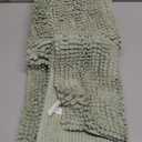 H.VERSAILTEX Sage Bathroom Rugs, Bath Mat Set of 2 Extra Thick Chenille Striped Pattern Shaggy Bath Rugs for Bath Room, Non Skid Bath Mats for Bathroom Floor (32 x 20 Plus 24 x 17 - Inches)