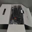 Leg Massager with Heat and Compression, Foot and Calf Massager for Circulation and Pain Relief, Compression Boots with Handheld Controller, 6 Modes 3 Intensities, Gift for Mom Dad (Black)