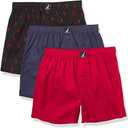 Nautica mens Classic Cotton 3-pack Woven Boxer Boxer Shorts XL