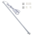 110V LED Bar Light Rigid Strip Hard Bar Light with On/Off Switch 50cm LED Strip Reading Desk Lamp for Kitchen/Work Table Under Cabinet Lighting (Warm White)