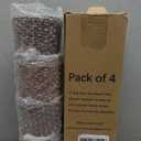 Wooden Furniture Bed Risers - 3 Inch Circle Heavy Duty Furniture Height Extenders Lifts for Sofa Couch Desk Chair Table Base Raising Space, Convenient Store and Cleaning, Pack of 4, Walnut