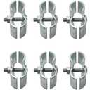 10 Set Chain Link Fence Panel Clamps 1-3/8" Dog Kennel Panel Clamp for Round Pipe Panel Frame