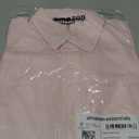 Amazon Essentials Men's Long-Sleeve Slim-Fit Stretch Poplin Shirt (Pink)