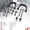 A-Premium 12Pcs Suspension Kit, Front Upper Control Arm, Lower Ball Joint