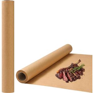 Brown Butcher Paper Roll 24'' x 100' for Smoking Meat Kraft Brown Paper Roll for Wrapping Packing Large Wide Butcher Roll for BBQ Grilling, brown 24in x 100ft