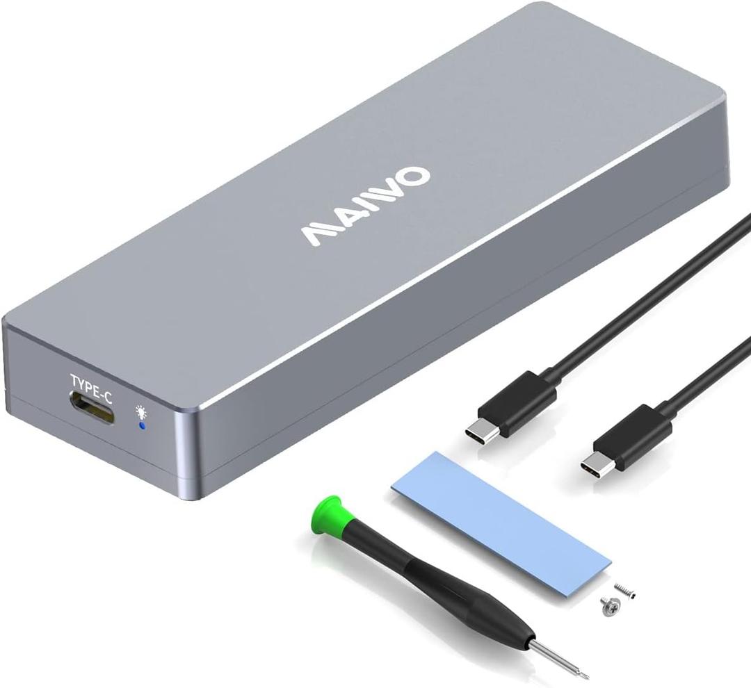 MAIWO 12+16 PIN SSD Enclosure for Mac Flash SSDs,USB3.2 20Gbps AHCI Mac Pro Enclosure Compatible with MacBook Air/Pro/Retina Mac iMac, Upgrade Your MacBook's Storage Space