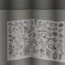 Patemby 50Pcs Embroidery Pattern Water Soluble Embroidery Stabilizers, Stick and Stitch Embroidery Paper Wash Away with Pre-Printed Pattern Designs Stencils Transfers for Hand Sewing Lover Beginner (Flower)