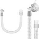 Replacement Tube Assembly for Wisp Nasal Mask, IBEET Short Tube for Wisp Connecting Hose, Replacement CPAP Accessories - Quick Release & 360-Degree Rotatable (Clear)