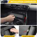 2PCS Center Console Organizer for 2023-2026 Honda Pilot & 2026 Passport Armrest Insert Secondary Storage Box Divider for 23-26 Pilot/26 Passport Accessories(Console Tray+Armrest Organizer)