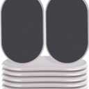 Reusable Large Furniture Movers Sliders for Carpet and Hardwood Floors-8 Pack 9-1/2" Oval Moving Pads Protector for Heavy Duty Sofa Bed Table Desk,Quickly and Easily Move Any Item, Beige