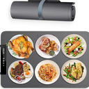 FDLAI
Portable Electric Warming Tray，Food Warming Mat with Adjustable Temperature, Silicone Foldable Food Warmer Fast Heating Mat ， Warming Trays for Buffets Party and Restaurants (Gray)