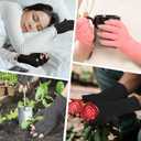 Zexhoor 2 Pairs Arthritis Compression Gloves for Women Men, Carpal Tunnel Pain Relief, Fingerless for Typing Both Hands