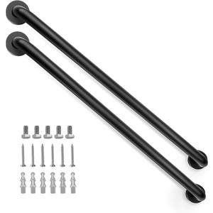 2 Pack 32 Inch Grab Bars for Bathtubs and Showers, Handicap Bathroom Safety Grab Bars for Elderly, 1.25" Diameter Stainless Steel Non Slip Shower Handle, Heavy Duty Auxiliary Support Bar