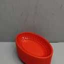 New Star Foodservice 44164 Fast Food Baskets, 9 1/4-Inch x 6-Inch Oval, Set of 12, Red (One Dozen)