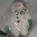 Bearington Big Snowball Christmas Snowman Plush Toy - 14" Soft Stuffed Snowman Plushies for Christmas with Bowler Hat and Knit Scarf - Adorable Snow Man Plush for Kids and Winter Decor