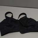 Super Push Up Bra Smoothing Back Fat Bra with Support Comfortable Seamless T Shirt Bra (34B-46DD) (44DD, Black)