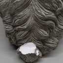 Distressed Stone Look Garden Bunny Rabbit Holding Leaf Tray