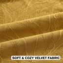 FUTEI Pack of 2 Velvet Throw Pillow Covers 26x26 Inch, Golden Yellow
