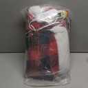 Homemate Electric Blanket Heated Throw - 50x60 Ultra Soft Cozy Flannel Heating Blanket with 10 Fast Heat Levels 8 Hours Auto Off Over-Heated Protection ETL Certification Keep Warm in Home Office (Red-black)