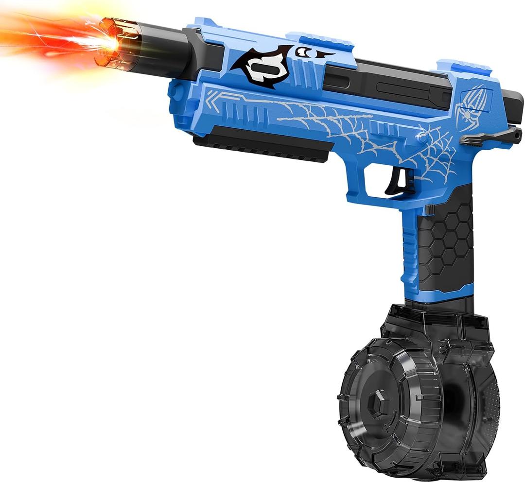 Electric Water Gun for Adults Kids, Automatic Squirt Gun with a Long Range of up to 24 Ft, LED Light Large Capacity IP7 Waterproof Fully Auto Water Gun (OOS)