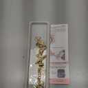 Bling Band Compatible with Apple Watch 40mm 41mm 38mm, Metal Jewelry Watch Strap for Series SE 9 8 7 6 5 4 3 2 1 Interchangeable Charms Dressy Bracelet for Women (Gold)