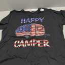 Camper Merica American Happy Pride Flag 4th of July Camping T-Shirt (Small)