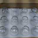 QAPPDA 7 Ounce Juice Glasses,Stackable Drinking Glass Set of 12,Clear Water Glasses Durable Homemade Beverage Tumbler for Soda,Mixed Drinks,Milk,Daily Use