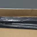 Kokorona 4 Panel Room Divider, 6FT Tall Rolling Privacy Screen with Lockable Wheels, Folding Wall Dividers Portable Room Divider for Room Separation, Included - Cover Strips, Black, 88''W x 70''H