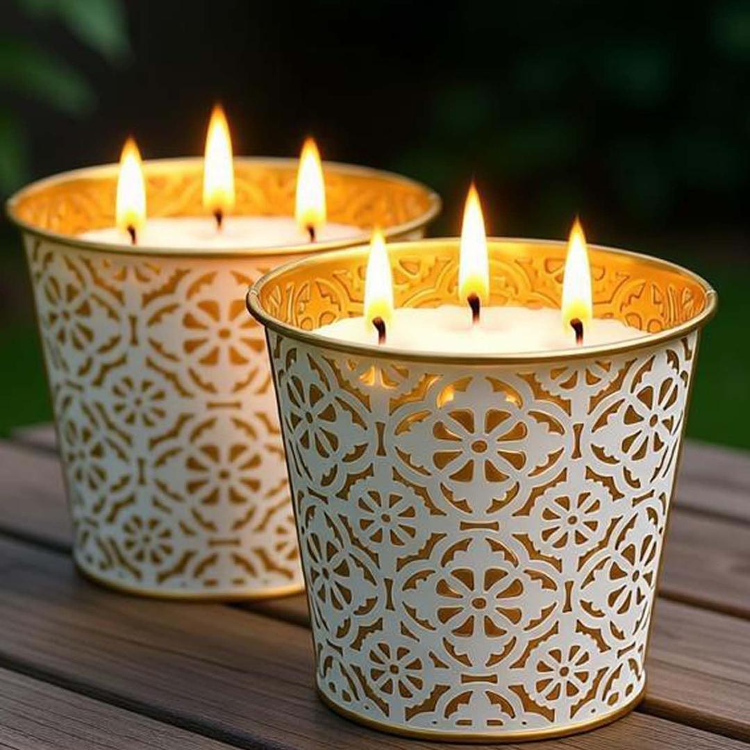 Citronella Candles Outdoor, 28oz Large Citronella Candles - 180 Hours Burn Time, 3-Wicks Outdoor Candle for Patio, Garden, Camping, Yard, Balcony, Summer Party & Home