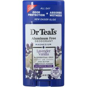 Dr Teals Deodorant Lavender Vanilla 2.65 Ounce Aluminum-Free (Pack of 2)