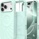 for iPhone 17 Pro Case, Compatible with MagSafe, Screen Protector +[Integrated Silicone Camera Control Button], Shockproof Protective Magnetic Case for iPhone 17 Pro 6.3", Mint Green
