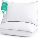 Sasttie Pillows Queen Size Set of 2, Bed Pillows for Side, Back, and Stomach Sleepers - Oeko-Tex Certified Down Alternative Plump Filling - Hotel Quality and Machine Washable, 2 Pack