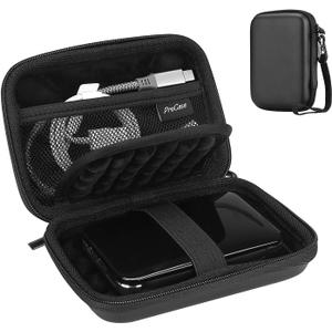 ProCase Hard Drive Case for Canvio Basics Western Digital WD Elements My Passport Seagate Portable Backup Plus Slim 1TB 2TB 3TB 4TB USB 3.0, 2.5, Samsung T9 Portable External Hard Drive Case -Black