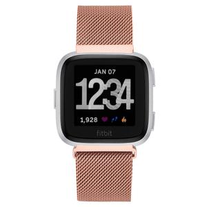 WITHit Fitbit Versa Rose Gold Mesh Band