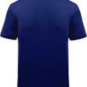 Men's Patriotic Polo Shirts Moisture Wicking Short Sleeves 4th July American Flag Golf Tennis Shirt Casual T-Shirt (L, Blue)