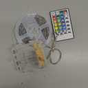 Battery Powered LED Strip Lights RGB, 60 LED 5050 Color Changing TV Backlights with 28-Key Remote Control, Cuttable Outdoor Strip Lights 6.6 Ft Self-adhesive DIY Lights for Skateboard Bedroom Decor