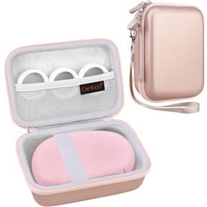 Canboc Label Maker Case for SUPVAN E10, Rose Gold, Monochrome, Label Maker Case