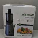 Cold Press Juicer, Slow Masticating Juicer Machines with 5" Feeding Chute Fit Whole Fruits&Vegetables, Stainless Steel Slow Masticating Juicer Easy to Clean, 99.6% Juice Purity, 1.5L Capacity.