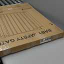 Baby Gate with Door, 26-40" Auto Close Dog Gate Indoor for Stairs Doorways, Easy Install Pressure Mounted Pet Gate, Easy Walk Through Child Safety Gate for The House, Black