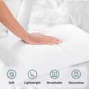 ROYALE LINENS 12 X 24 Pillow Insert - Down Alternative Throw Pillows Insert - Rectangle Pillow Pack of 1 White - Bed & Couch Pillows - Inner Cushion for Bed, Cushion for Living Room - Shams Stuffer