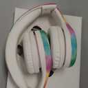 LilGadgets Connect+ Pro Wired Kids Headphones for School with Mic, Volume Limit & Noise Reduction Over-Ear Headset with Cord, SharePort Technology & SoftTouch Padding, Tie Dye Rainbow