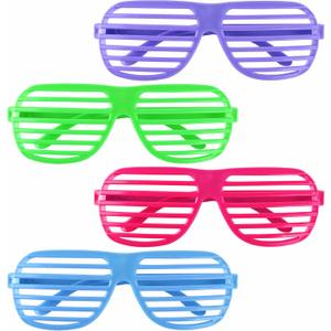 Super Z Outlet 12 Pairs of Plastic Shutter Glasses Shades Sunglasses Eyewear Party Props Assorted Colors