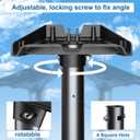 Gen 3 Mount for Starlink, Adjustable Wall /Roof Mounting Kit Compatible with Starlink Standard 4/4X/V3Include Aluminum Pipe Adapter