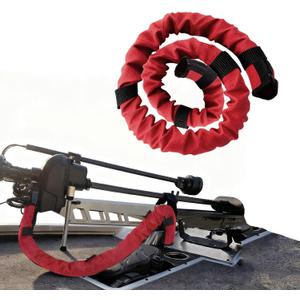 48Inch Trolling Motor Cable Sleeve - Trolling Motor Sleeve Weatherproof Rigging Organizer for Outboard Boats​ Red