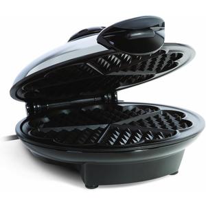 Euro Cuisine WM520 Heart Shaped Iron Waffle Maker - Eco-Friendly PTFE and PFOA Free Non Stick Plates, Perfect for V-Day & Special Occasions, 8-Inch